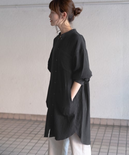 かぐれ（カグレ）の「ダブルガーゼチュニックシャツ（）」 - WEAR