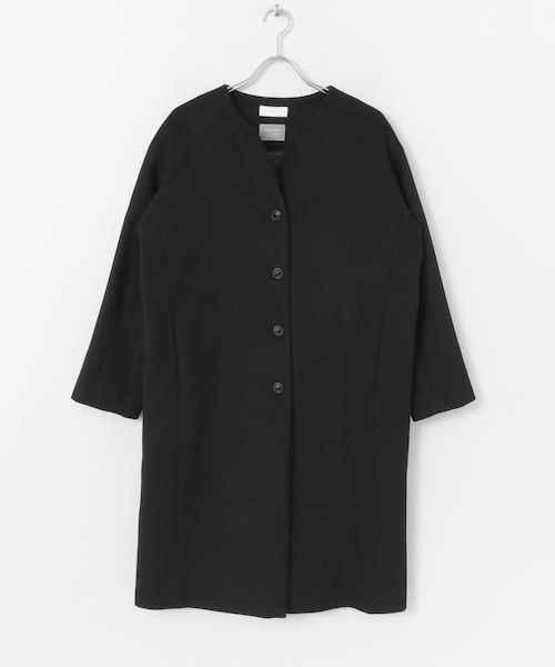 かぐれ（カグレ）の「ウールノーカラーロングコート（）」 - WEAR