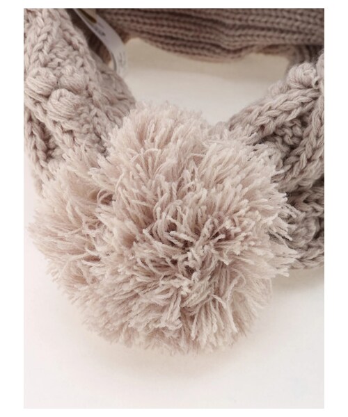 Samansa Mos2(サマンサ モスモス)の「2WAYマフラー/ワッチ(帽子・オフホワイト/グレー/ベージュ・F)」の5枚目の写真