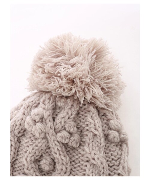 Samansa Mos2(サマンサ モスモス)の「2WAYマフラー/ワッチ(帽子・オフホワイト/グレー/ベージュ・F)」の2枚目の写真