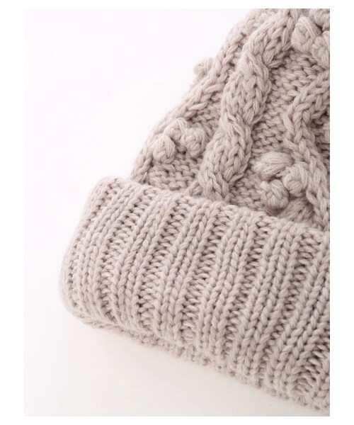 Samansa Mos2(サマンサ モスモス)の「2WAYマフラー/ワッチ(帽子・オフホワイト/グレー/ベージュ・F)」の3枚目の写真