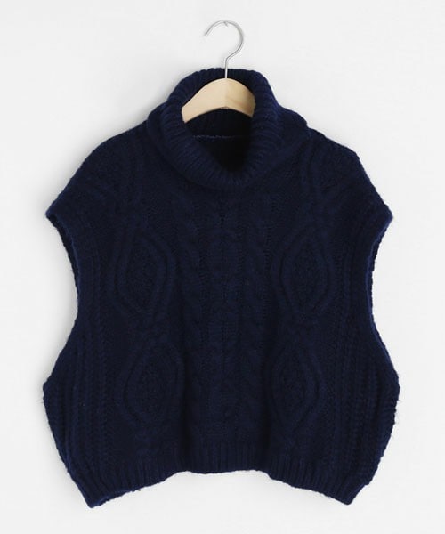 DHOLIC（ディーホリック）の「タートルネックニットベスト（ベスト