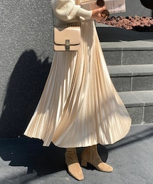 DHOLIC STYLE | [ontheriver] グロッシープリーツスカート(スカート)