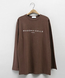 DHOLIC STYLE | [mayblue] PARISレタリング長袖Tシャツ(Tシャツ/カットソー)