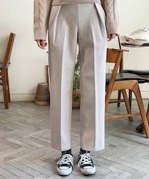 DHOLIC STYLE | [cherryville] ワンタックウールスラックス(スラックス)