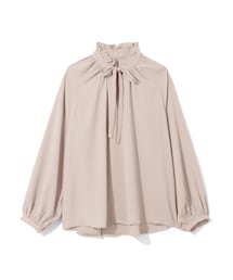 GRL | 前後2WAYリボンフリルカラーサテントップス(シャツ/ブラウス)