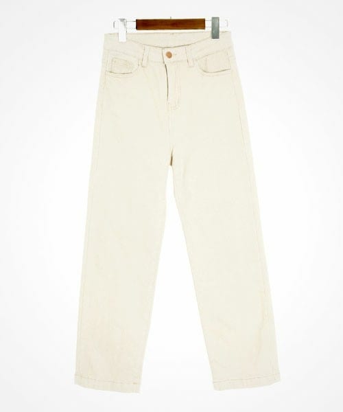 DHOLIC STYLE（ディーホリックスタイル）の「[rocosix] 裏起毛ストレートフィットパンツ（その他パンツ・レディース・ブラック/ベージュ/ホワイト・S/M/L）」の2枚目の写真