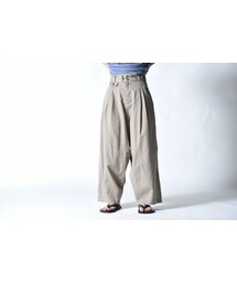 YANTOR | YANTOR Wash Wool 2 Tuck Wide Pants(その他パンツ)
