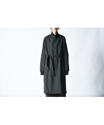 YANTOR | YANTOR Wash Wool Rib Long Coat green(その他アウター)