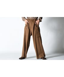 Edwina Horl | Edwina Horl カシミアウールストレートワイドパンツ camel(その他パンツ)