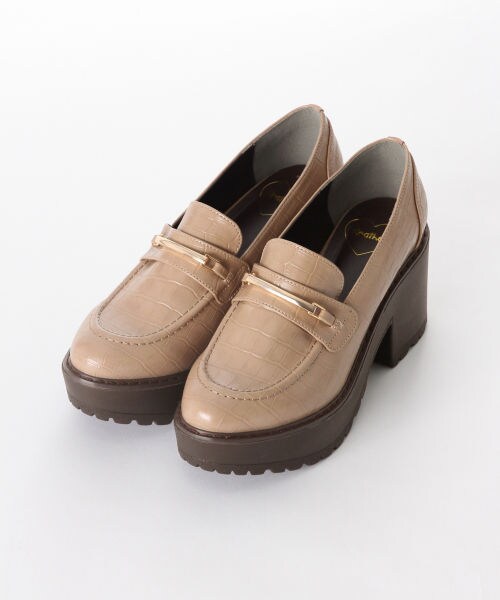 Heather（ヘザー）の「ビットヒールマニッシュ（シューズ・ブラック系/ベージュ系）」の2枚目の写真