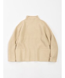 45R 畦編み 馬比古 セーター ブルー 20191130015540704_215.jpg