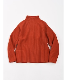 45R 畦編み 馬比古 セーター ブルー 20191130015541625_215.jpg