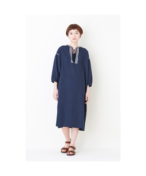 haco!（ハコ）の「＆スロウ　綿麻素材の刺しゅうワンピースの会（ワンピース・レディース・Various・S /M /L /LL/MT）」の2枚目の写真