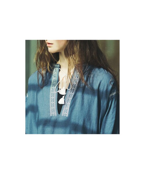 haco!（ハコ）の「＆スロウ　綿麻素材の刺しゅうワンピースの会（ワンピース・レディース・Various・S /M /L /LL/MT）」の6枚目の写真