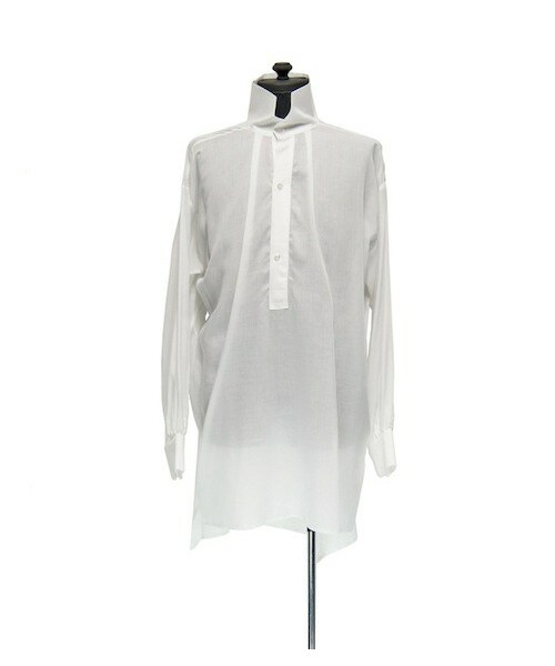 GalaabenD（ガラアーベント）の「GalaabenD  テンセルシャンブレープルオーバー（シャツ/ブラウス・メンズ・GRAY/OFF WHITE・M）」の2枚目の写真