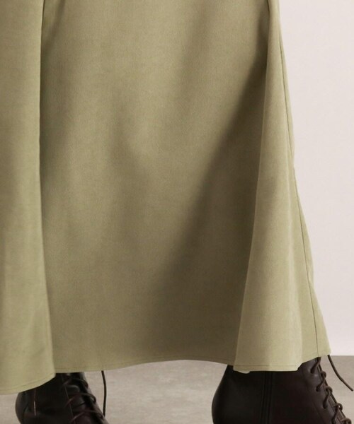 OZOC（オゾック）の「[洗える]フレア切替マキシスカート（スカート・レディース・カーキ(027)/オフ(051)/グレージュ(050)・38(M)/40(L)）」の12枚目の写真