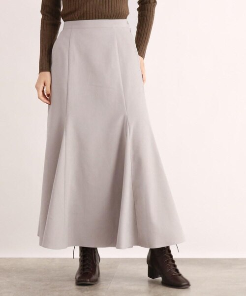 OZOC（オゾック）の「[洗える]フレア切替マキシスカート（スカート・レディース・カーキ(027)/オフ(051)/グレージュ(050)・38(M)/40(L)）」の2枚目の写真