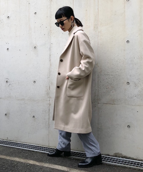 新品未使用 ページボーイ ボアロングテーラーコート ブラック PAGEBOY（ページボーイ）の「ロングテーラーコート（）」 - WEAR