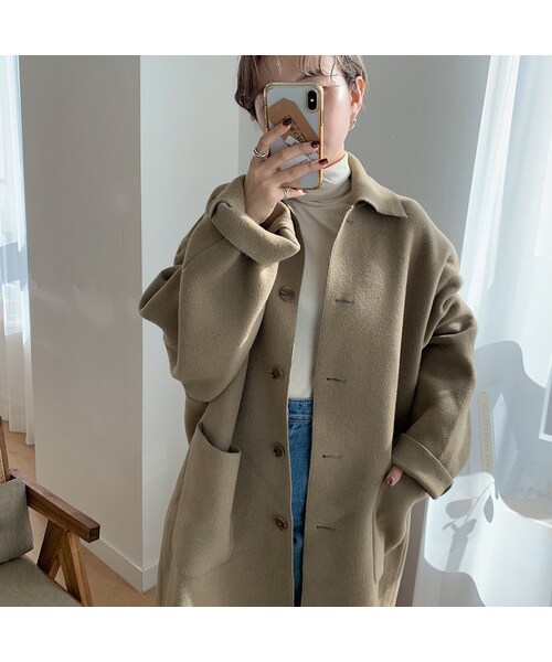 nokcha ウールコート ★グレー オーバーサイズ★ nokcha ウールコート ☆グレー オーバーサイズ☆