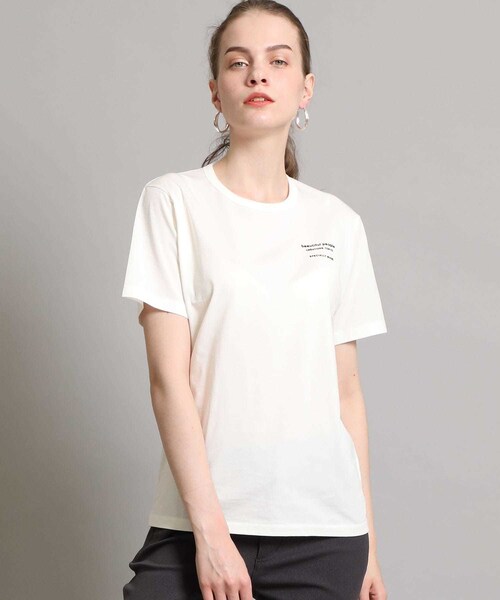 今季【新品･未使用】 beauiful people フロッキーロゴTシャツ beautiful people（ビューティフルピープル）の「別注フロッキーロゴT
