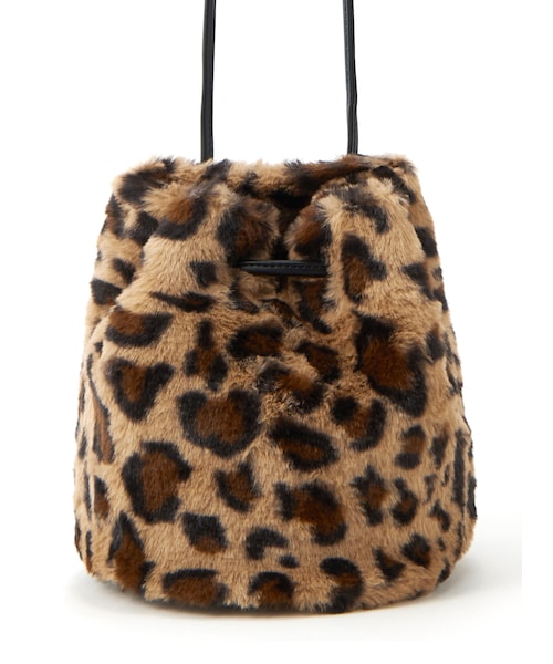 GRL（グレイル）の「2wayファーレオパードショルダーバッグ（ショルダーバッグ・レディース・ベージュ/キャメル・F）」の2枚目の写真