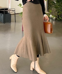 DHOLIC | リブニットマーメイドスカート(スカート)