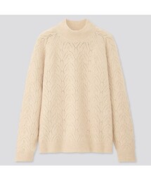 UNIQLO | ライトスフレヤーンポインテールクルーネックセーター（長袖）(ニット/セーター)