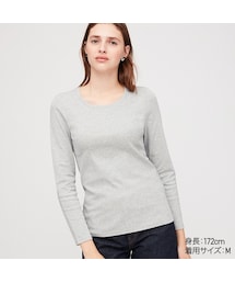 UNIQLO | コットンフライスクルーネックT（長袖）(Tシャツ/カットソー)