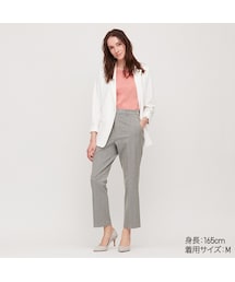 UNIQLO | EZYアンクルパンツ（ウインドウペン・2WAYストレッチ・丈標準64～66cm）(その他パンツ)
