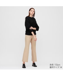 UNIQLO | EZYフレアアンクルパンツ（2WAYストレッチ・丈長め71cm）(その他パンツ)