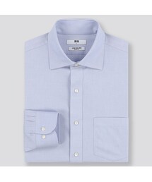 UNIQLO | ファインクロススーパーノンアイロンスリムフィットシャツ（セミワイドカラー・長袖）(シャツ/ブラウス)