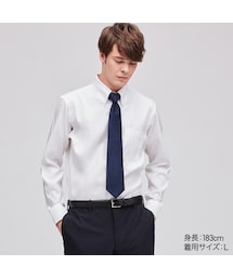 UNIQLO | ファインクロススーパーノンアイロンシャツ（ボタンダウン・長袖）(シャツ/ブラウス)