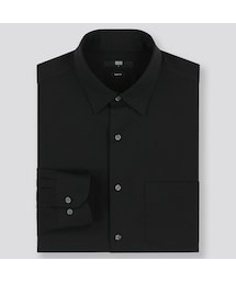 UNIQLO | ファインクロスストレッチスリムフィットブロードシャツ（レギュラーカラー・長袖）(シャツ/ブラウス)