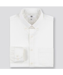 UNIQLO | ファインクロスストレッチスリムフィットドビーシャツ（ボタンダウン・長袖）(シャツ/ブラウス)