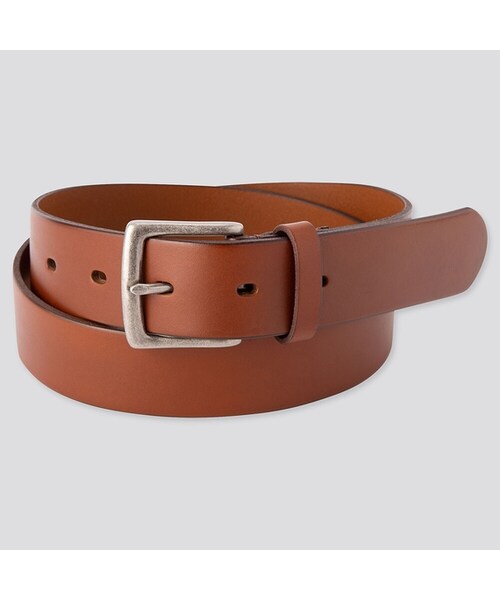 UNIQLO（ユニクロ）の「イタリアンオイルドレザーベルト（ベルト・メンズ・BLACK 09/BROWN 37/BROWN 36・XXL/XL/M/L）」の3枚目の写真