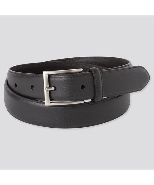 UNIQLO（ユニクロ）の「イタリアンレザーステッチベルト（ベルト・メンズ・BROWN 37/BLACK 09/DARK BROWN 38・L/M）」の2枚目の写真