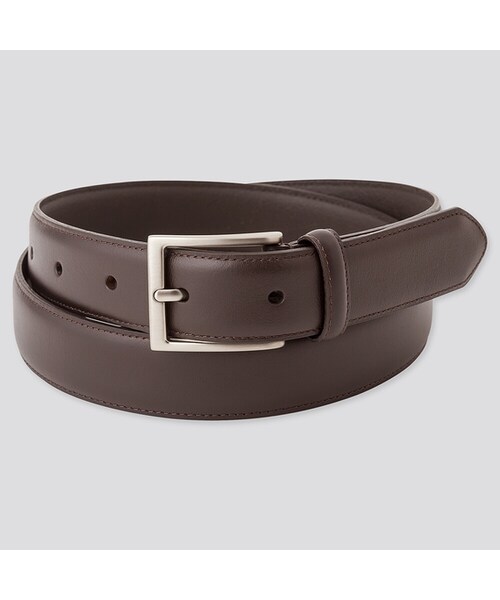 UNIQLO（ユニクロ）の「イタリアンレザーステッチベルト（ベルト・メンズ・BROWN 37/BLACK 09/DARK BROWN 38・L/M）」の3枚目の写真