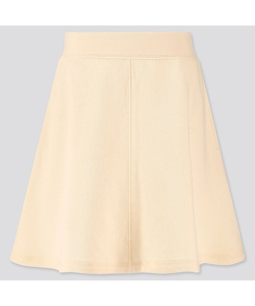 UNIQLO（ユニクロ）の「GIRLS スウェットスカート（スカート・キッズ・GRAY 03/OFF WHITE 01/BLACK 09・160/110/140/130/100/150/120）」の2枚目の写真