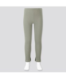 UNIQLO | GIRLS レギンス（リブ・スリット・10分丈）(レギンス/スパッツ)