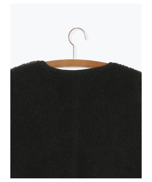 Samansa Mos2（サマンサ モスモス）の「リバーシブルボアコート（ジャケット/アウター・チャコールグレー/ベージュ/カーキ・F）」の6枚目の写真