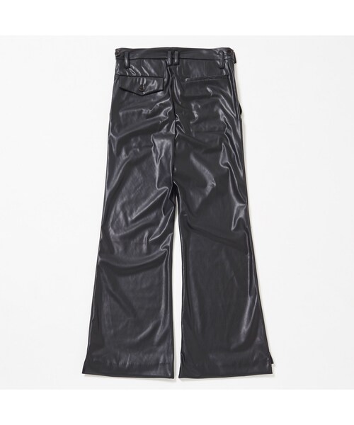 RYO TAKASHIMA Fake Leather flare pants