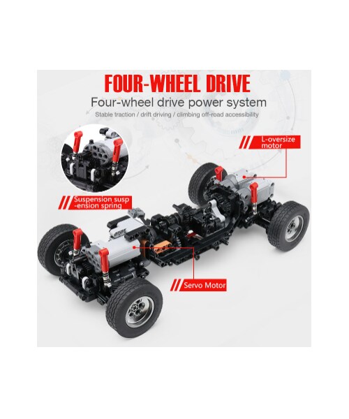 ラジコン レゴ 互換品 アクトロス デザイン モーターセット RC トレーラー ヘッド トラック テクニック メルセデス ベンツ プレゼント クリスマス MOC 並行輸入品ラジコン レゴ 互換品 アクトロス デザイン モーター