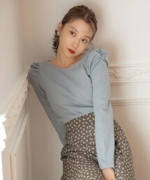 Reneefille | バックリボンパワショルトップス(Tシャツ/カットソー)