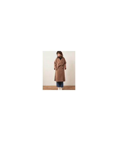 natural couture（ナチュラルクチュール）の「ウエストマーク大人きれめコート（チェスターコート・レディース・ホワイト/ベージュ/ブルー/グリーン/ブラウン・フリー）」の7枚目の写真