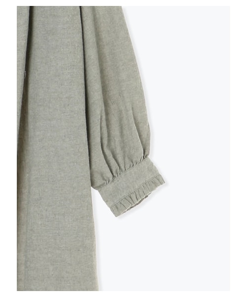 Samansa Mos2（サマンサ モスモス）の「リカバーウールクラシックワンピース（ワンピース/ドレス・ブラック/ベージュ/ブラウン/グリーン・F）」の4枚目の写真