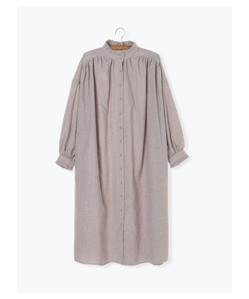 Samansa Mos2（サマンサ モスモス）の「リカバーウールクラシックワンピース（ワンピース/ドレス・ブラック/ベージュ/ブラウン/グリーン・F）」の9枚目の写真