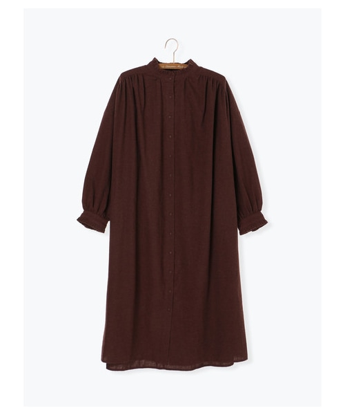 Samansa Mos2（サマンサ モスモス）の「リカバーウールクラシックワンピース（ワンピース/ドレス・ブラック/ベージュ/ブラウン/グリーン・F）」の10枚目の写真