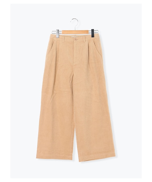 Samansa Mos2（サマンサ モスモス）の「コーデュロイワイドストレートパンツ（パンツ・アイボリー/ベージュ/モカ/ネイビー・F）」の9枚目の写真
