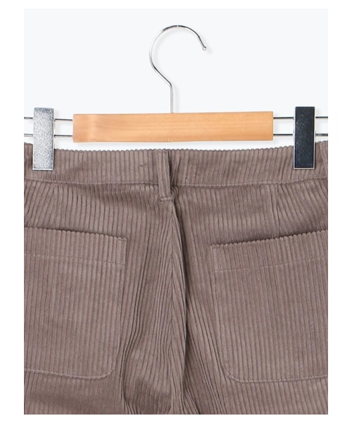Samansa Mos2（サマンサ モスモス）の「コーデュロイワイドストレートパンツ（パンツ・アイボリー/ベージュ/モカ/ネイビー・F）」の6枚目の写真